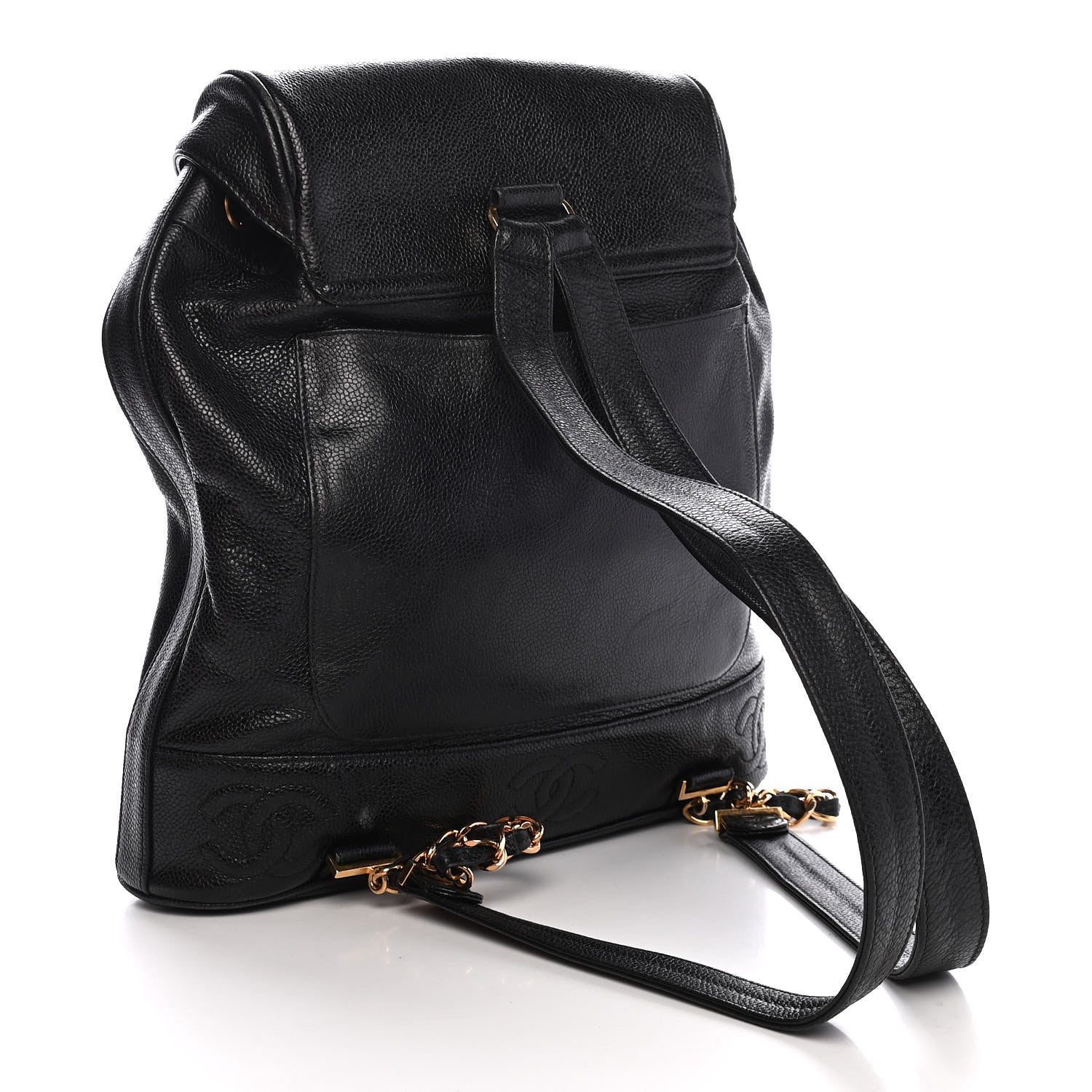 Chanel Caviar CC Backpack Black 6 of 18