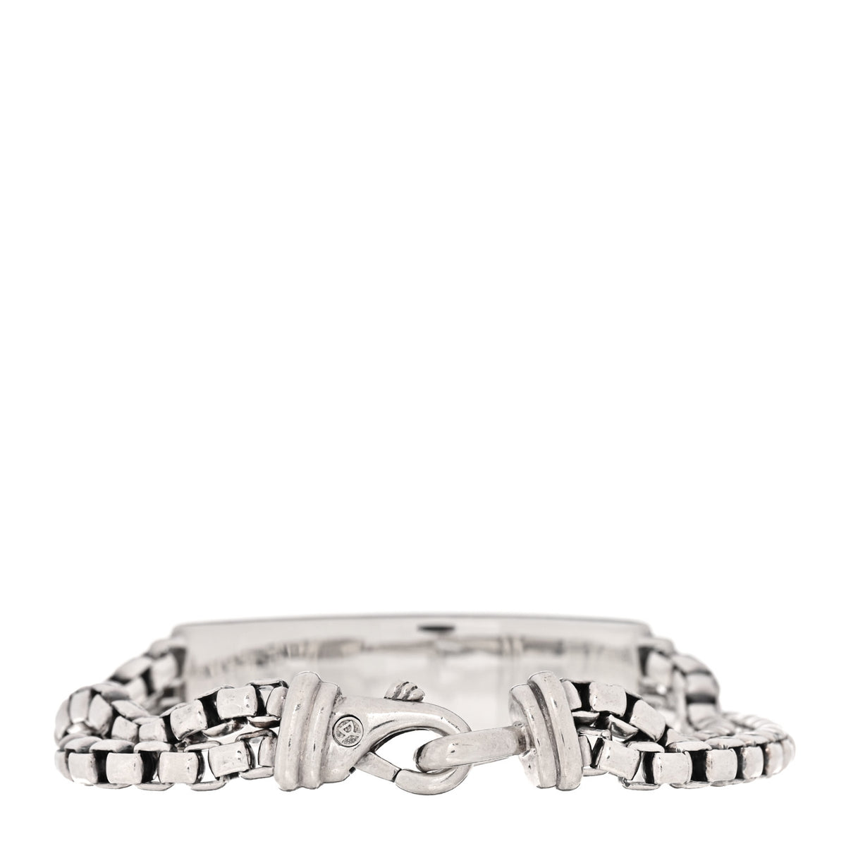 Sterling Silver Black Onyx ID Curb Chain Bracelet