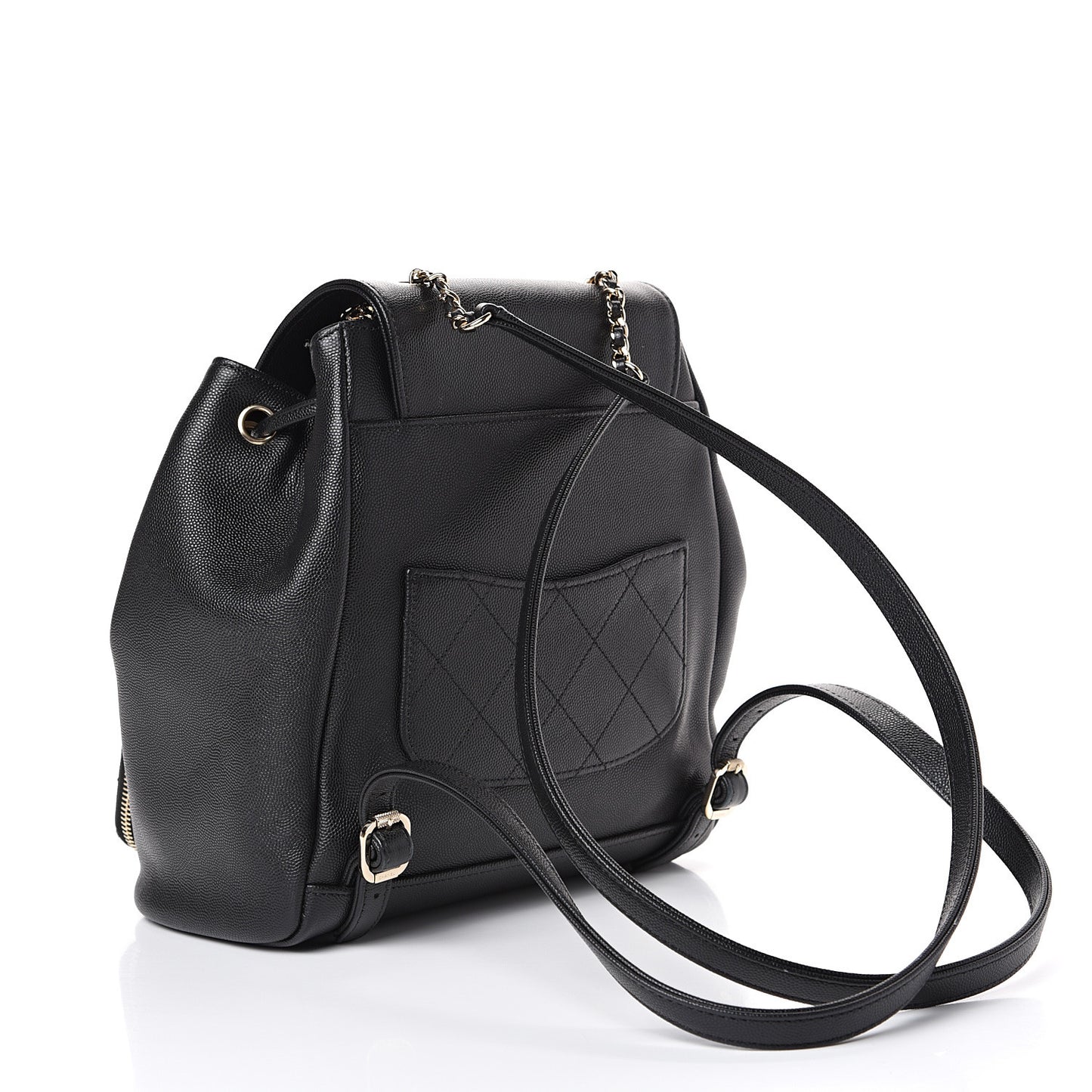 Caviar Quilted Business Affinity Backpack Black