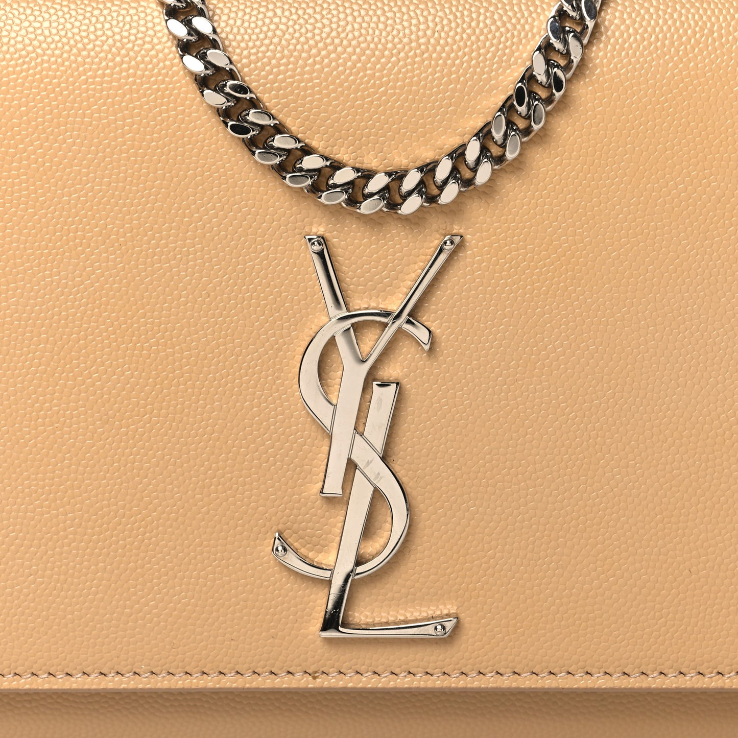 Grain De Poudre Medium Monogram Kate Satchel Dark Beige