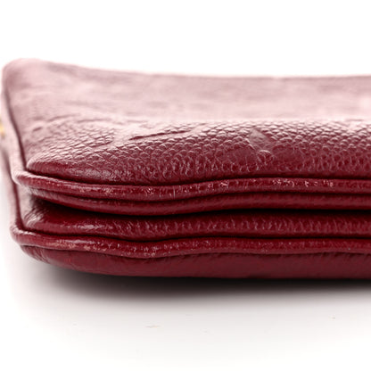 Louis Vuitton Empreinte Double Zip Pochette Cherry Berry 11 of 12
