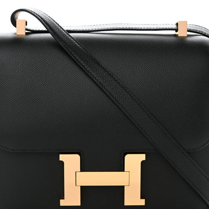 Hermes Epsom Constance 24 Black 8 of 14