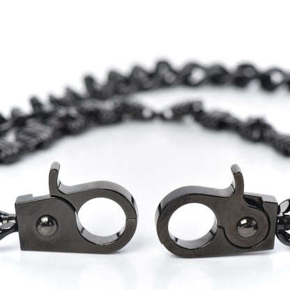 Louis Vuitton Metal Black As Knight Multi Chain Necklace Black 2 of 3