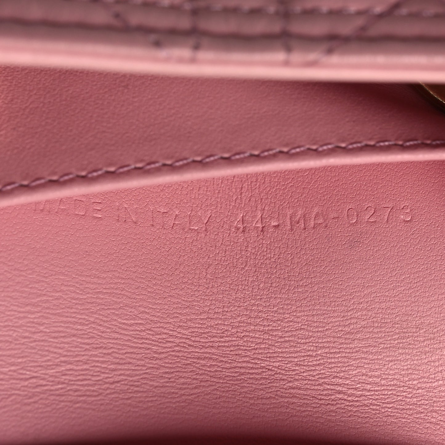 Lambskin Cannage Miss Dior 4 Key Holder Wallet Pink