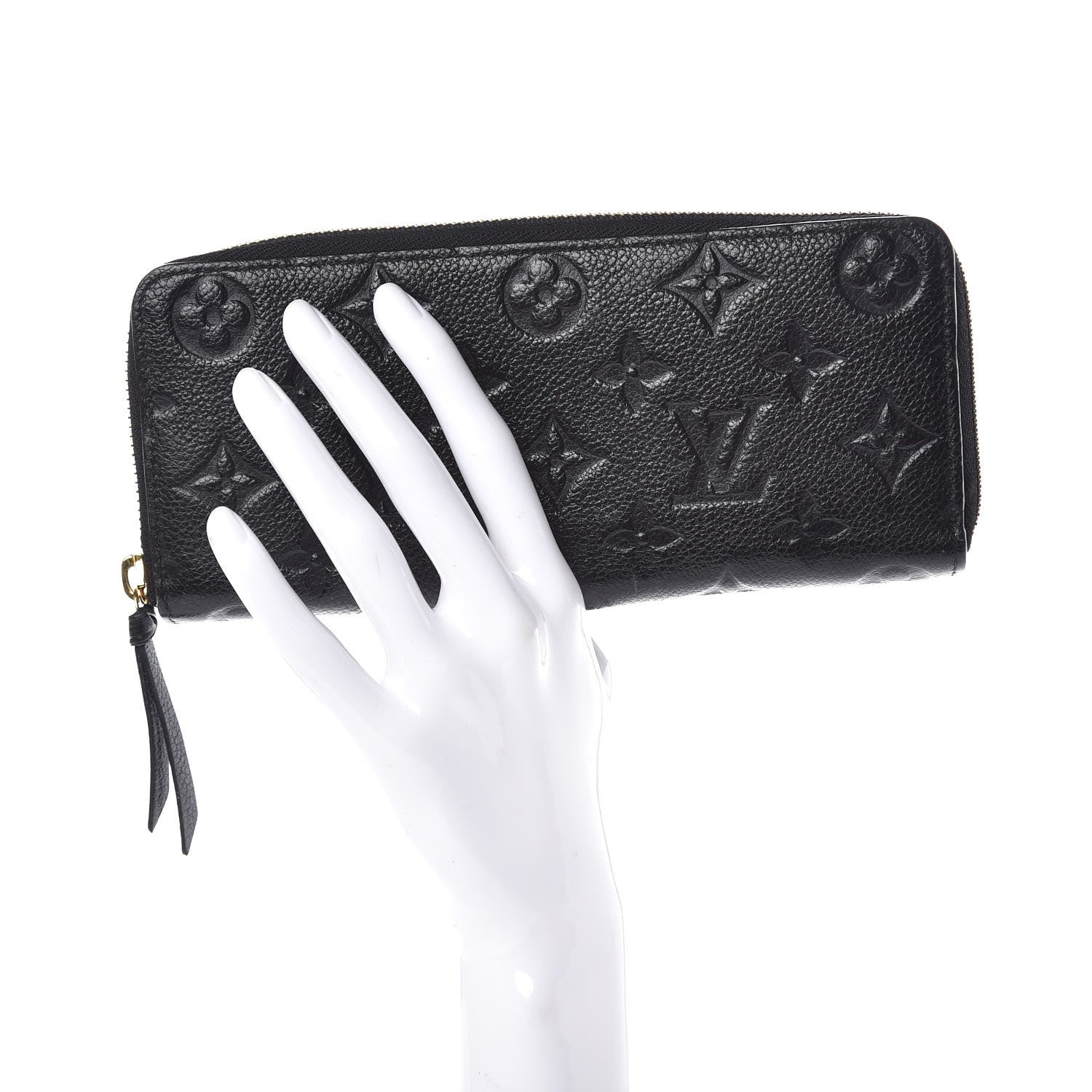 Louis Vuitton Empreinte Clemence Wallet Black 2 of 7