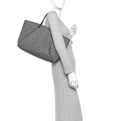 Fendi Zucchino Large Shopper Tote Navy 2 of 9