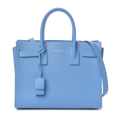 Saint Laurent Grained Calfskin Baby Sac De Jour Blue Clair 1 of 10
