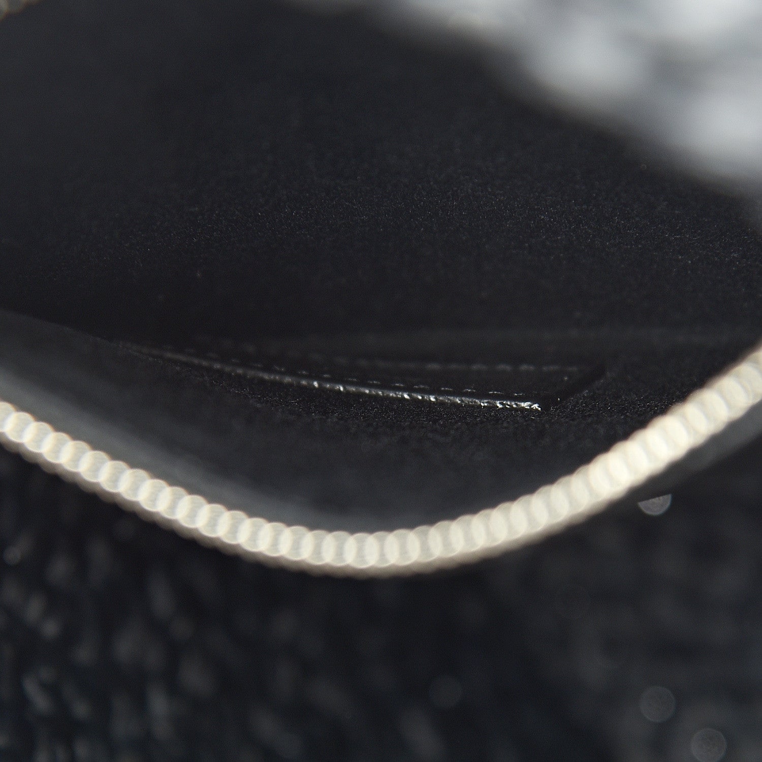 Saint Laurent Raffia Calfskin Small Panier Tote Black 6 of 9