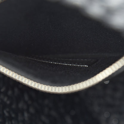 Saint Laurent Raffia Calfskin Small Panier Tote Black 6 of 9