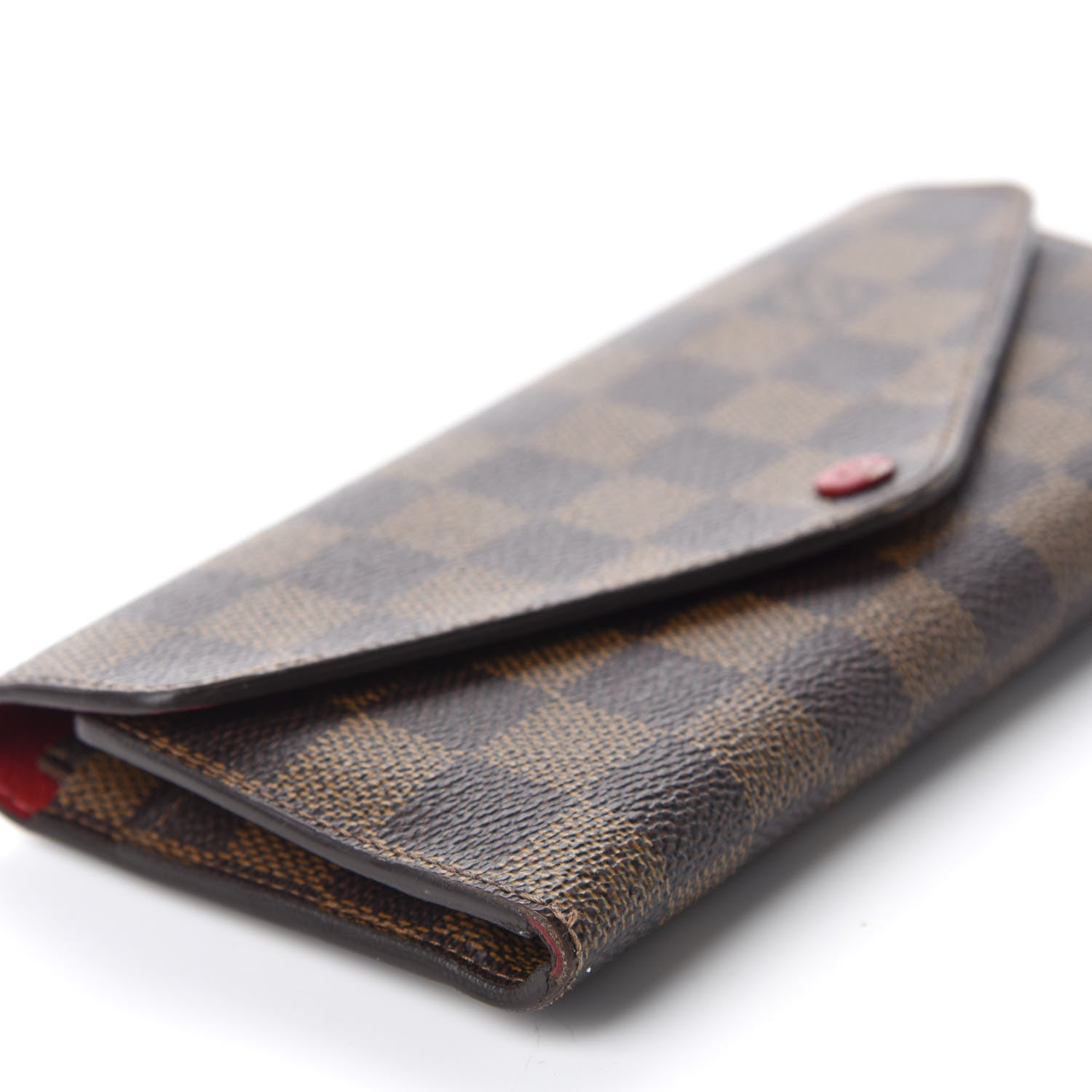 Louis Vuitton Damier Ebene Josephine Wallet Red 7 of 11