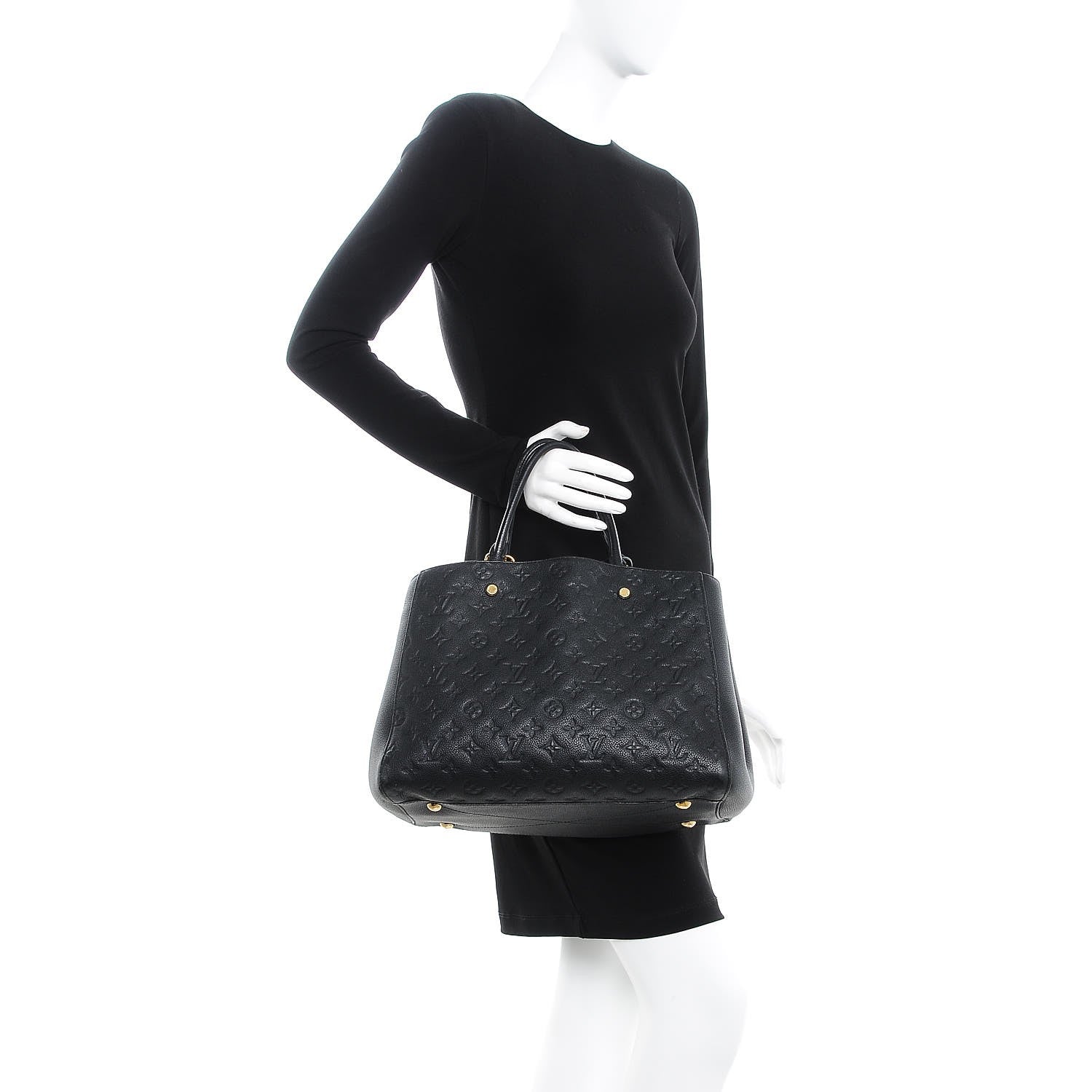Louis Vuitton Empreinte Montaigne GM Black 3 of 20