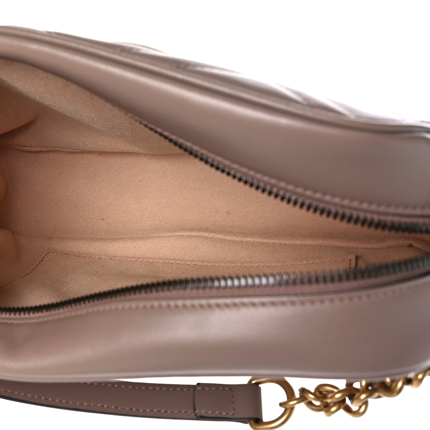 Calfskin Matelasse Small GG Marmont Chain Shoulder Bag Porcelain Rose