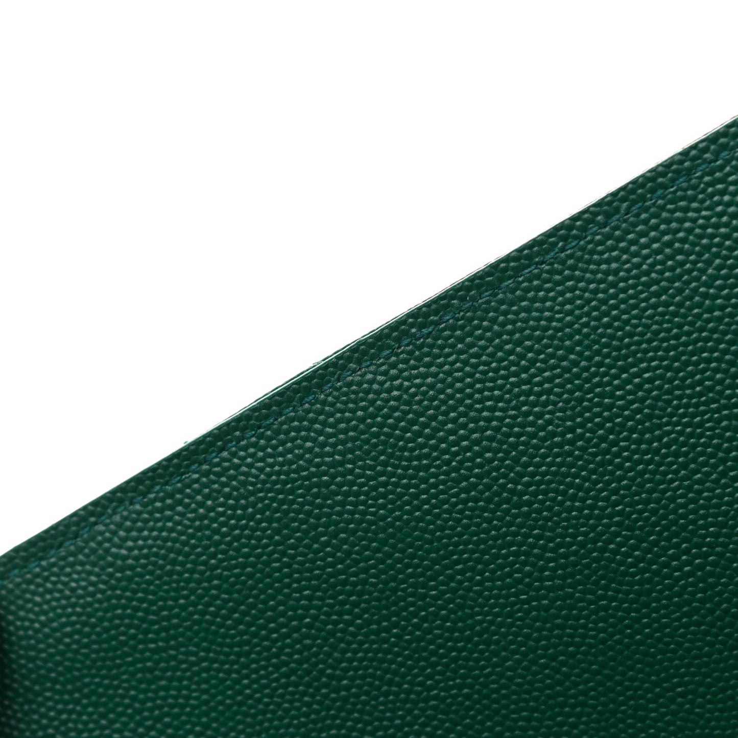 Grain De Poudre Textured Mixed Matelasse Triquilt Medium Monogram Satchel Green