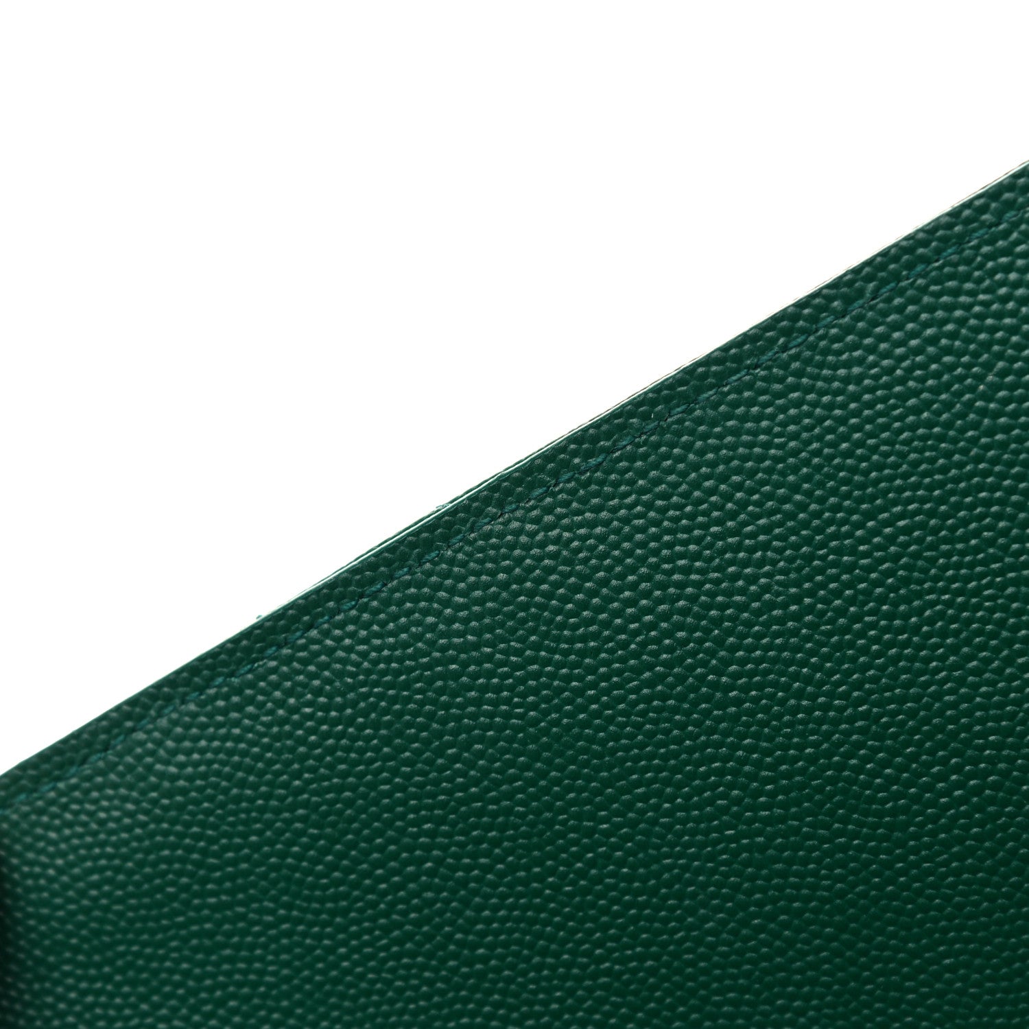 Saint Laurent Grain De Poudre Textured Mixed Matelasse Triquilt Medium Monogram Satchel Green 13 of 16