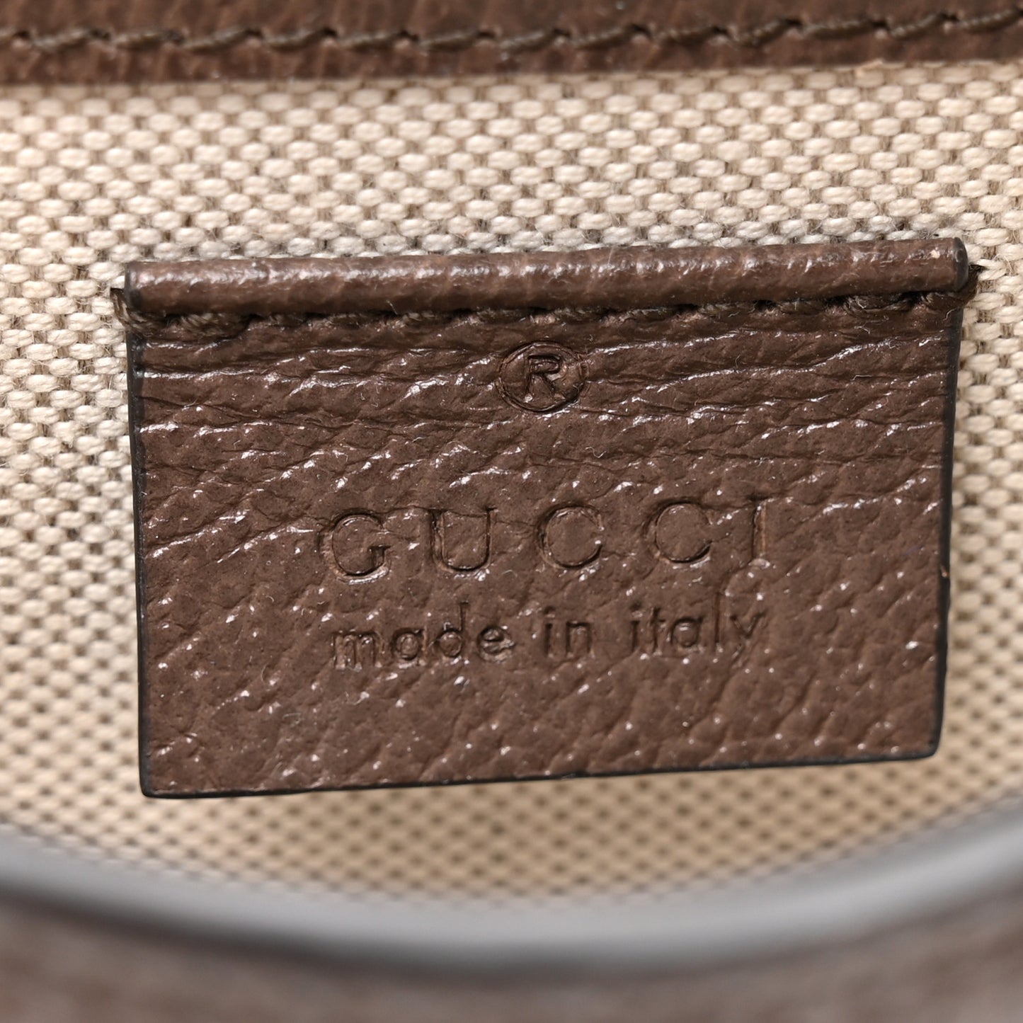 Monogram Jumbo GG Textured Dollar Calfskin Mini Horsebit 1955 Crossbody Bag Camel Ebony New Acero