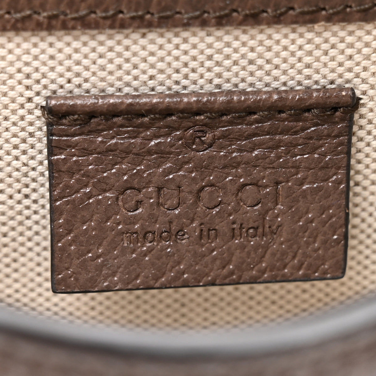 Gucci Monogram Jumbo GG Textured Dollar Calfskin Mini Horsebit 1955 Crossbody Bag Camel Ebony New Acero 6 of 12