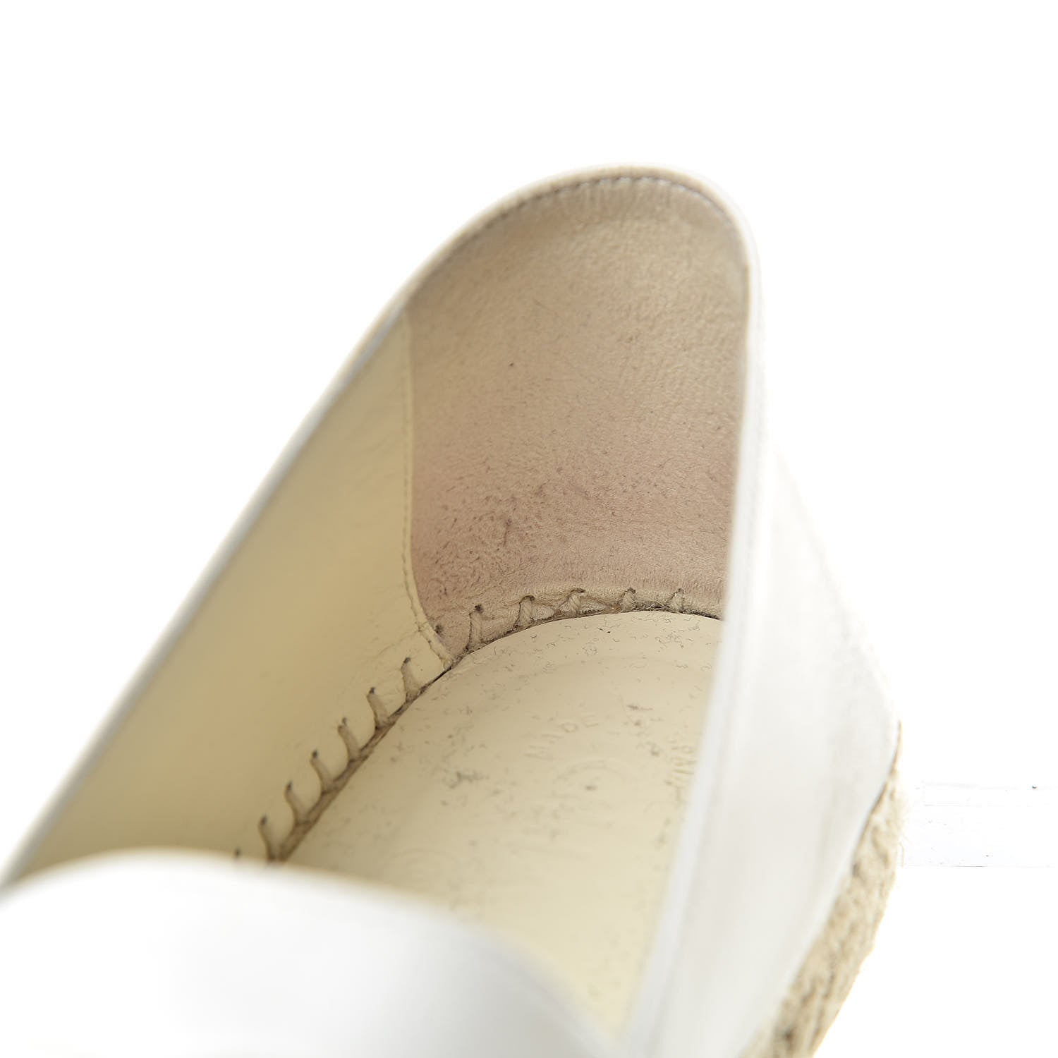 Chanel Lambskin CC Espadrilles 41 White 10 of 11