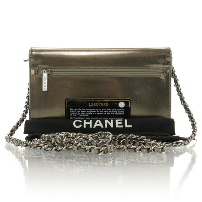 Chanel Metallic Calfskin Wallet On Chain WOC Metallic 3 of 9