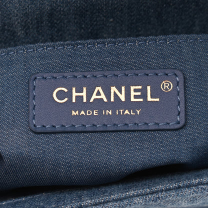 Chanel Denim Quilted Mini Pearl Crush Flap Blue 6 of 9