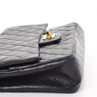 Chanel Lambskin Quilted Medium Double Flap Black 11 of 16
