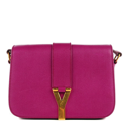 Saint Laurent Calfskin Classic Y Satchel Fuchsia 1 of 9
