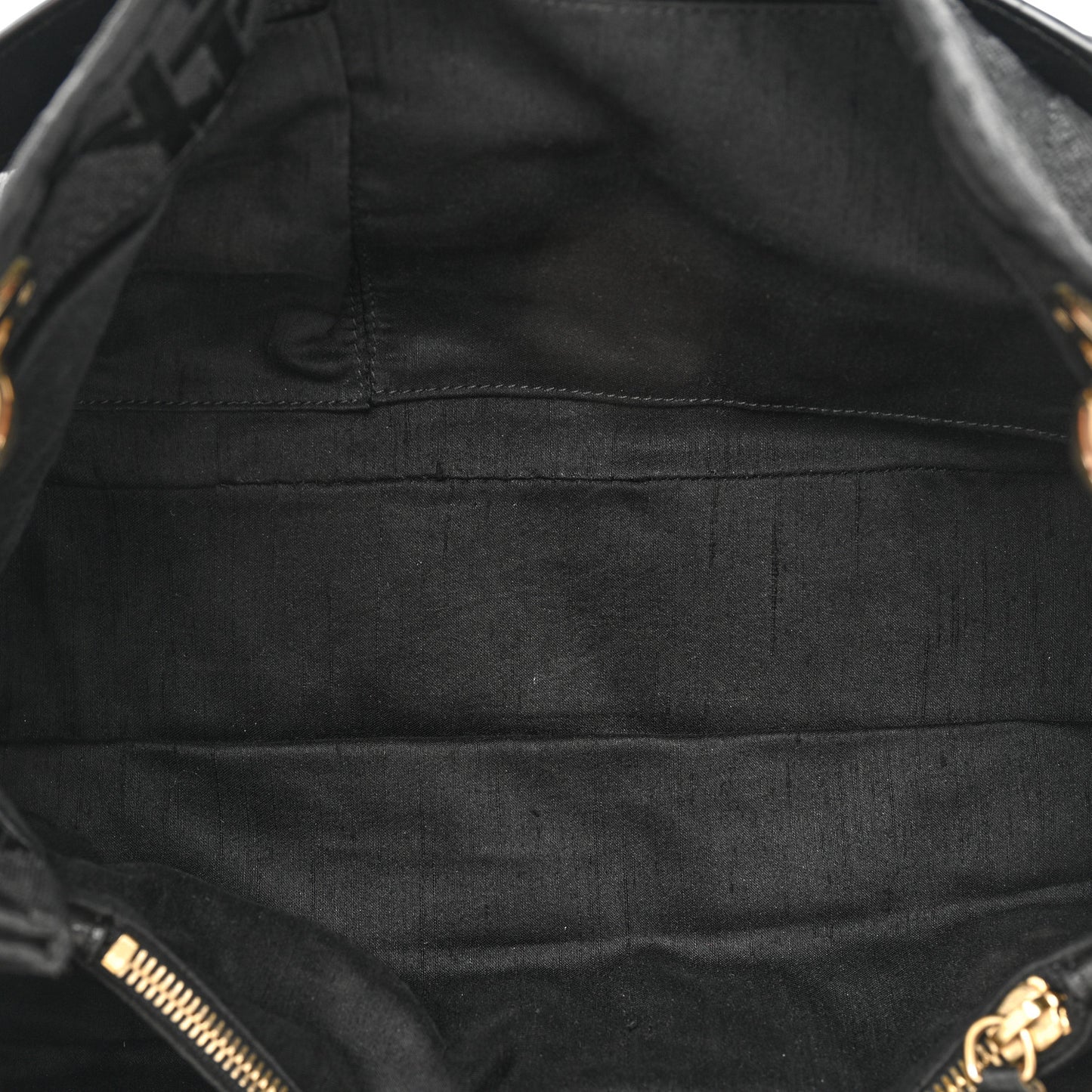 Canvas Cannage East West Tote Black