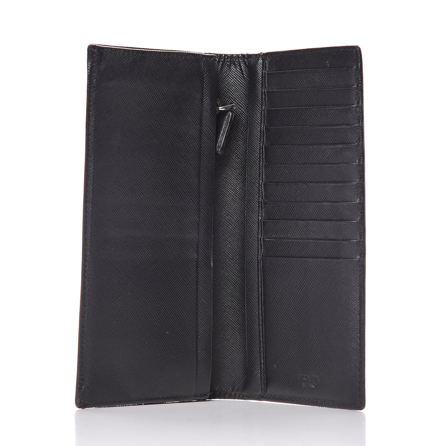 Saffiano Flap Wallet Black