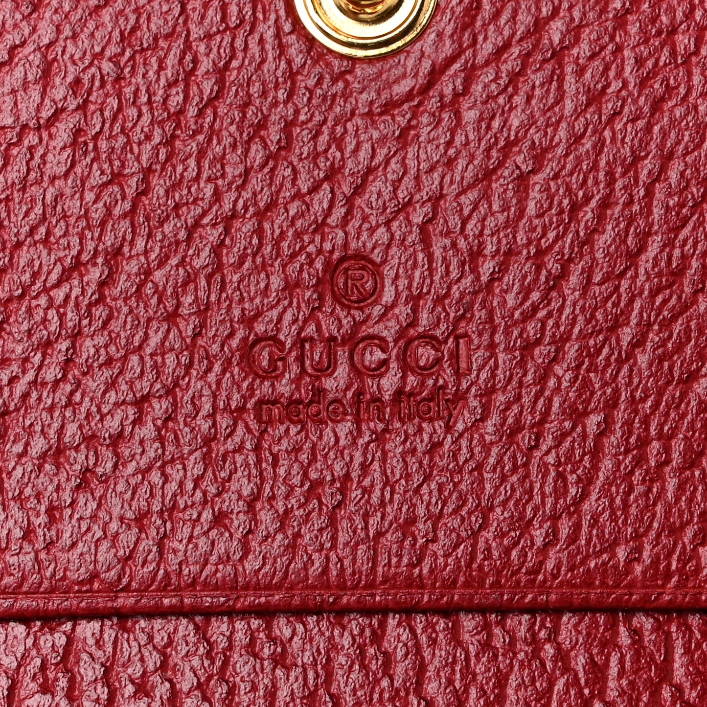 GG Supreme Monogram Flora Web Ophidia Card Case Red