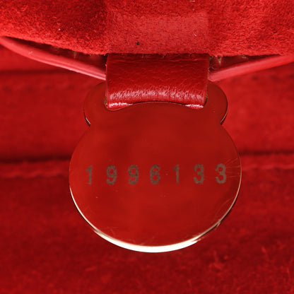 Mulberry Glossy Goatskin Small Lily Flap Red 10 of 13