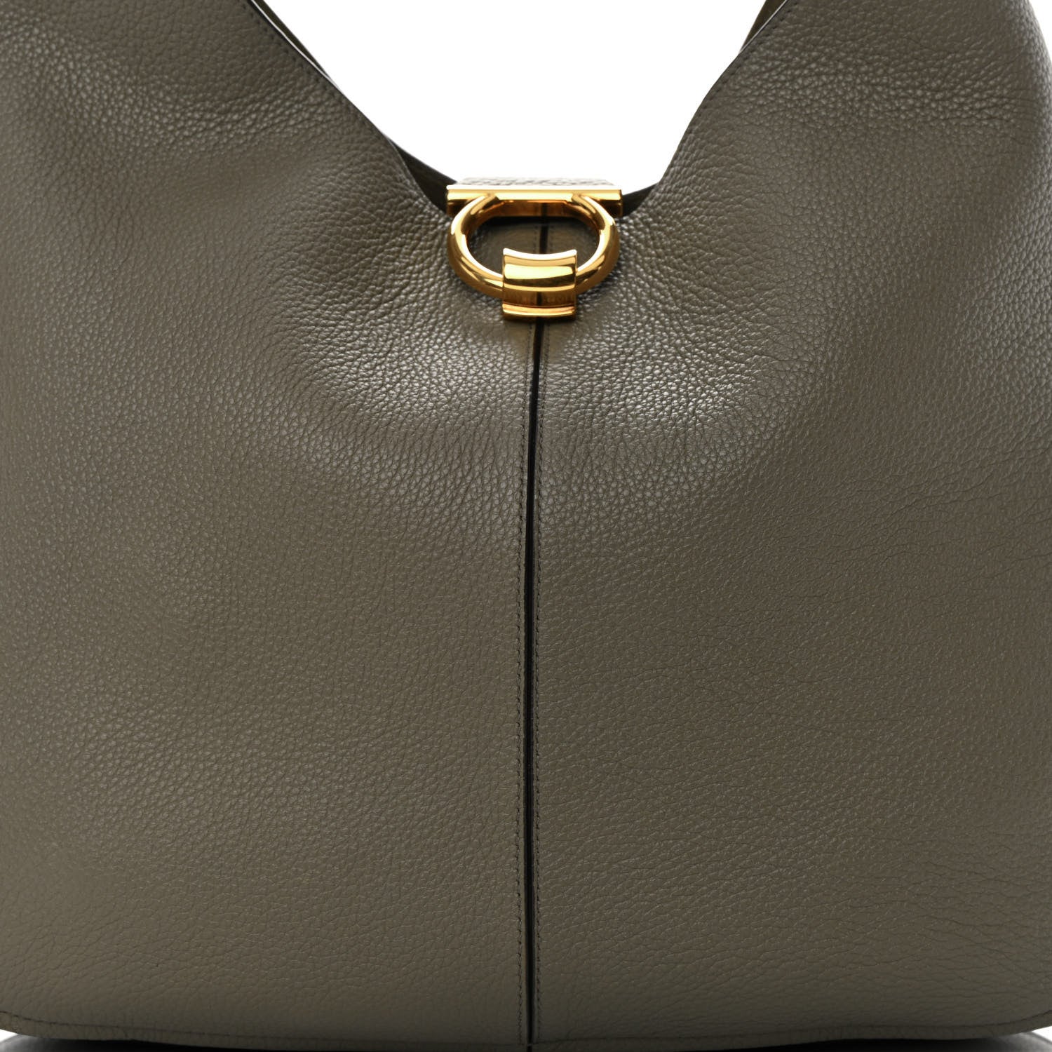 Salvatore Ferragamo Calfskin Margot Hobo Grey 8 of 12