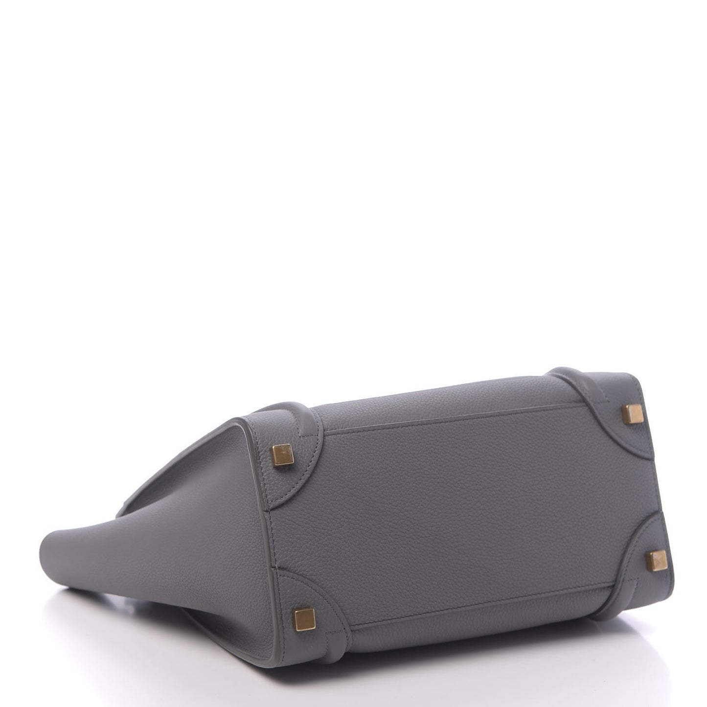 Baby Drummed Calfskin Micro Luggage Kohl