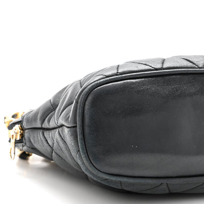 Chanel Lambskin Quilted CC Tote Black 9 of 10