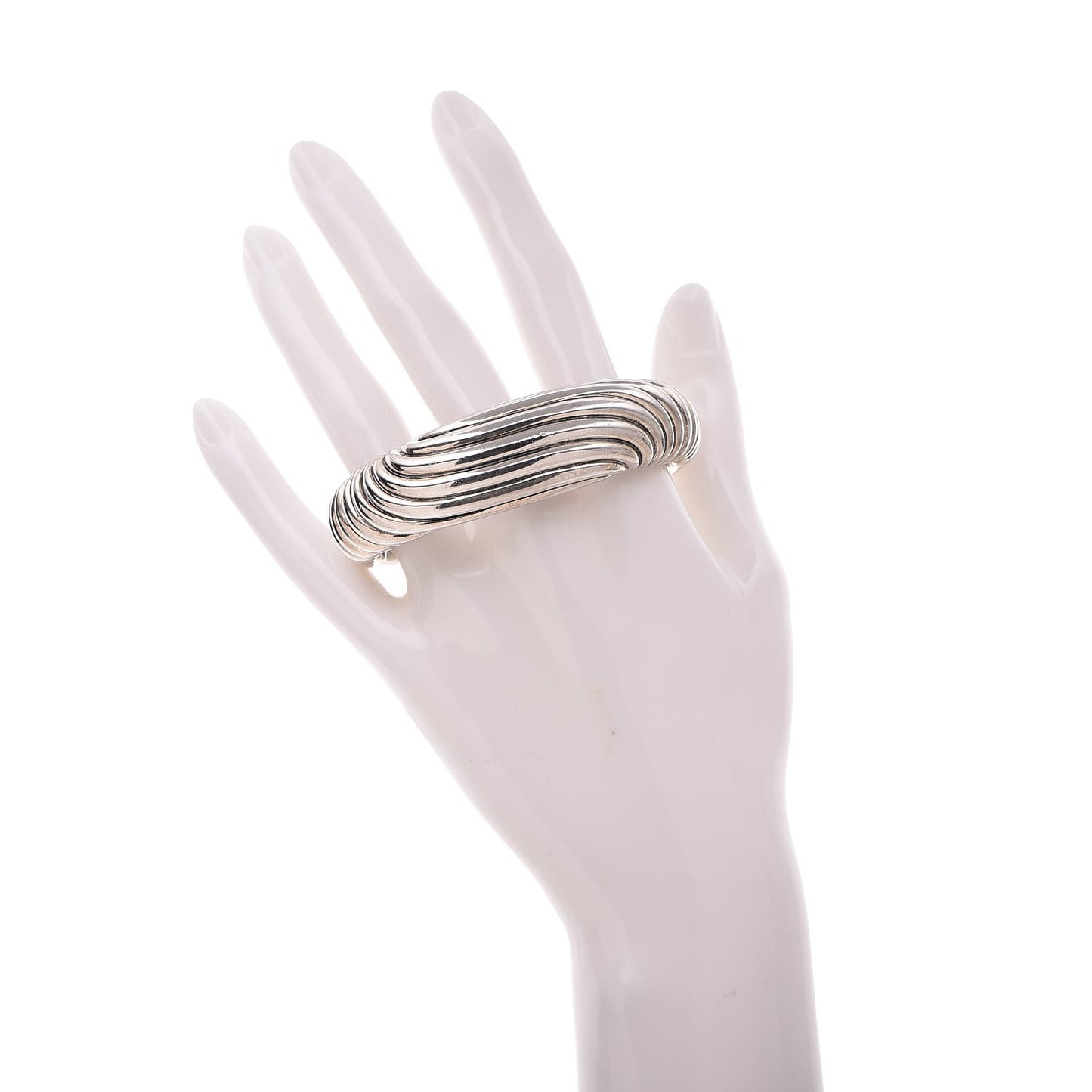 Sterling Silver 20mm Sculpted Cable Cuff