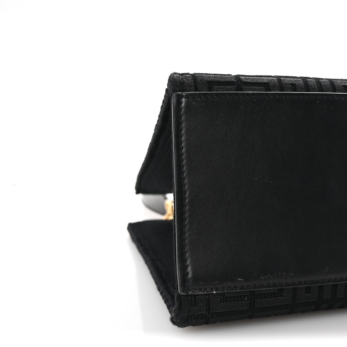 Canvas Jacquard 4G Medium Chain Tote Black