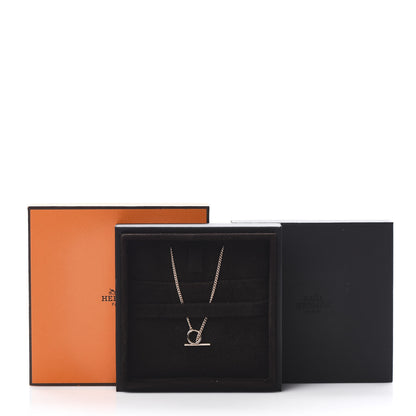Hermes 18K Rose Gold PM Echappee Necklace SH 6 of 6