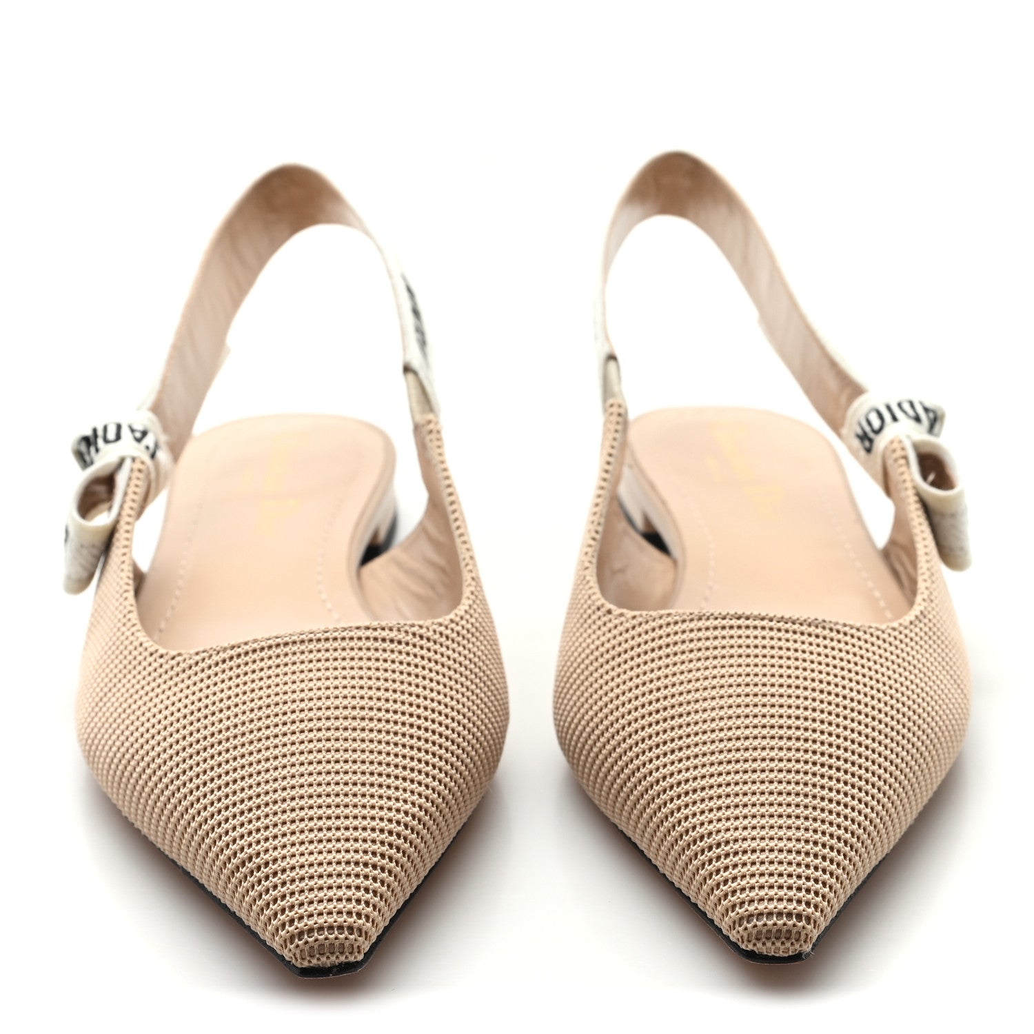 Christian Dior Technical Canvas Ribbon J'Adior Slingback Ballet Flats 36 Powder Nude 3 of 11