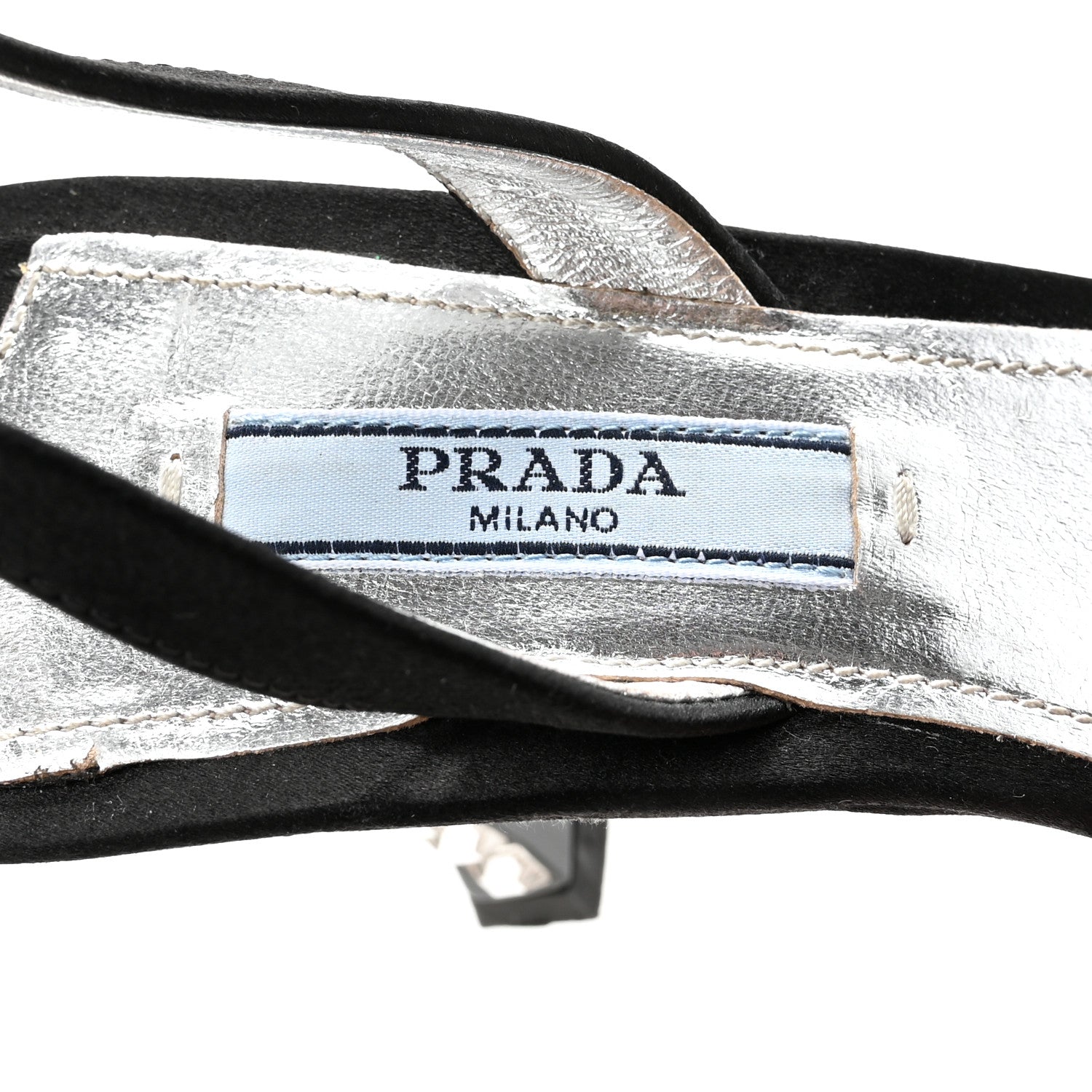 Prada Satin Crystal Pumps 38 Black 8 of 8