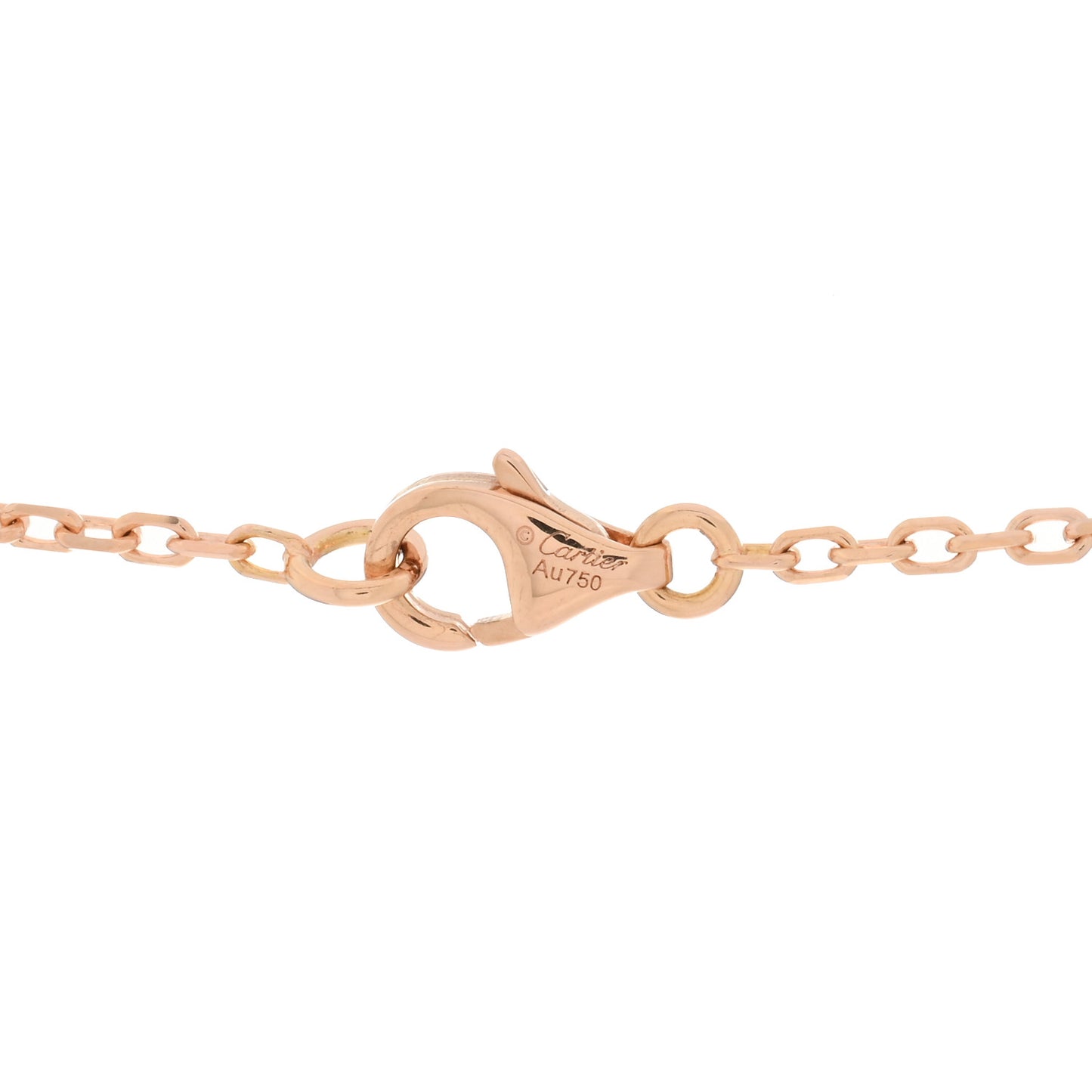 18K Pink White Yellow Gold Diamond Trinity Pendant Necklace
