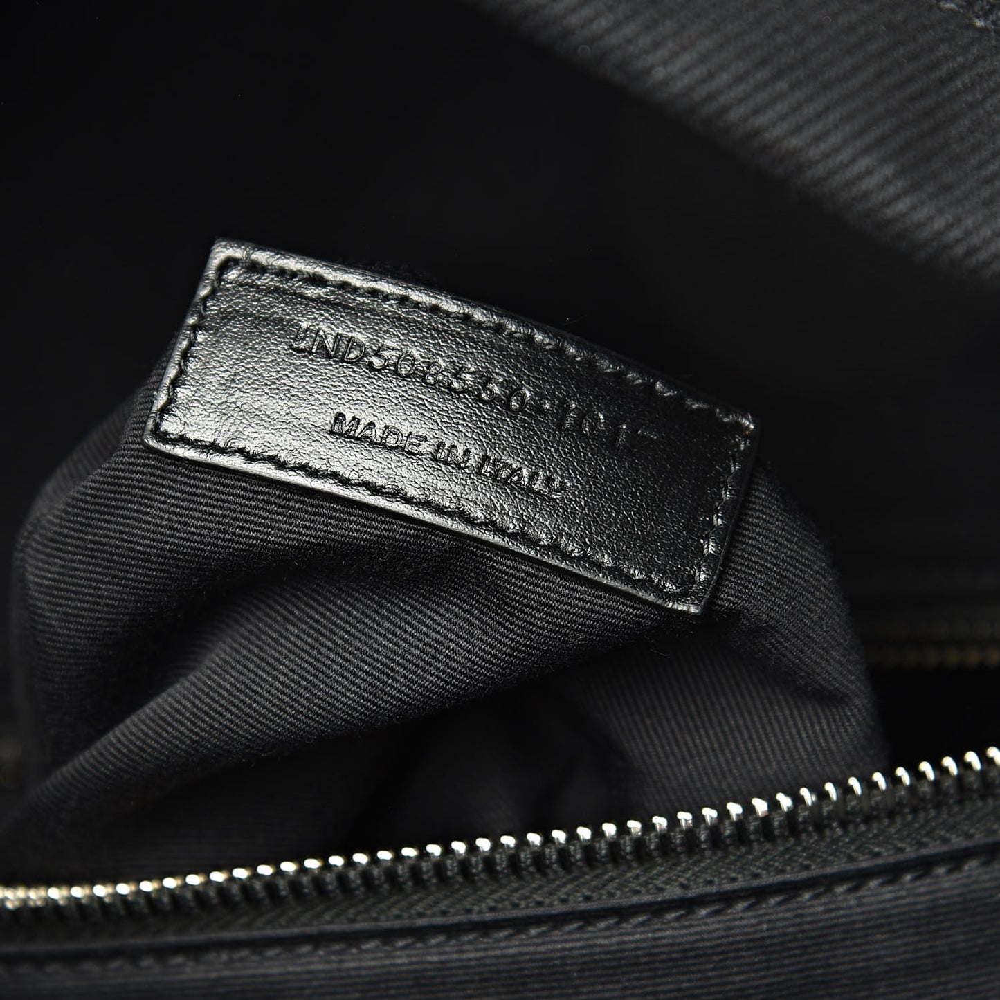 Canvas Signature Heaven Embroidered Mini City Backpack Black