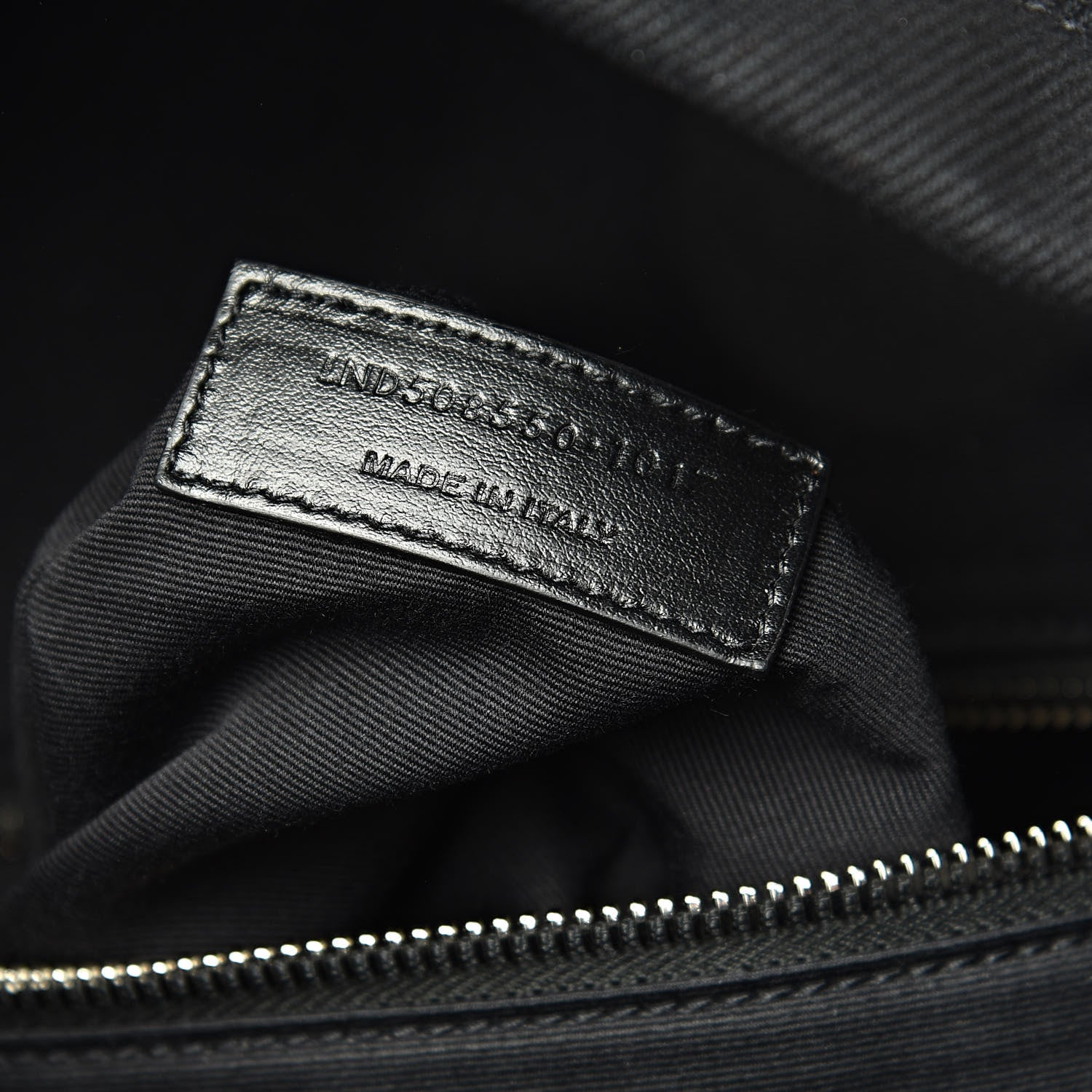 Saint Laurent Canvas Signature Heaven Embroidered Mini City Backpack Black 7 of 12