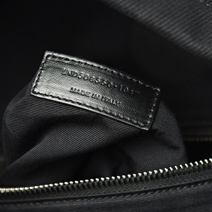 Saint Laurent Canvas Signature Heaven Embroidered Mini City Backpack Black 7 of 12
