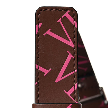 Valentino Garavani Calfskin VLTN Grid Print Belt Bag Cuir Pink 10 of 11