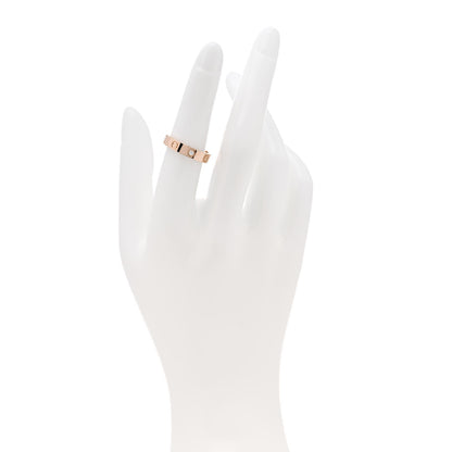 Cartier 18K Pink Gold Diamond 4mm LOVE Wedding Band Ring 52 6 2 of 7