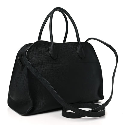 The Row Matte Grained Calfskin Soft Margaux 12 Black 3 of 10