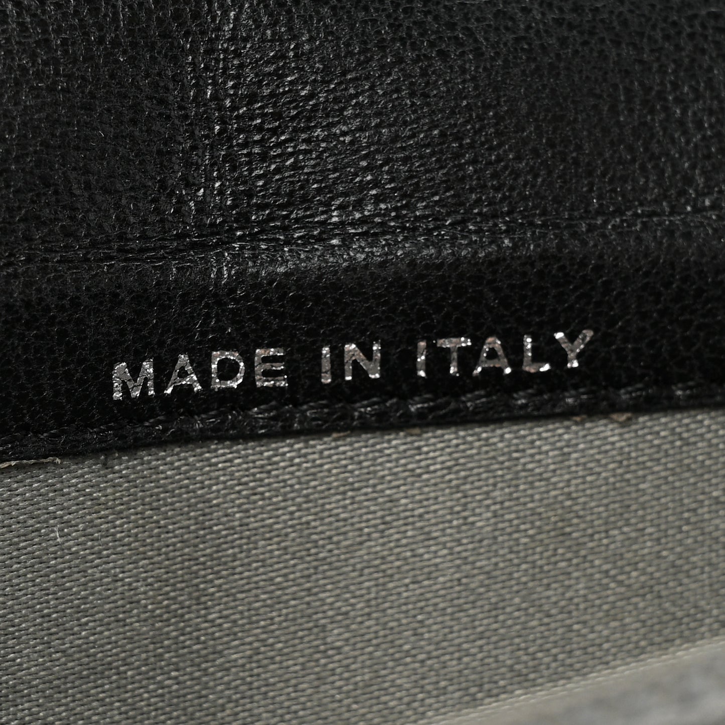 Lambskin Camellia Embossed Yen Wallet Black