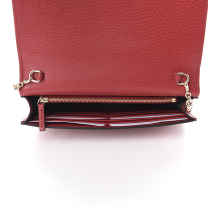 Gucci Dollar Calfskin Medium Betty Chain Wallet Tabasco 5 of 11