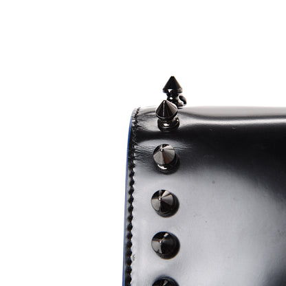 MCM Calfskin Studded Flap Pouch Black 8 of 9