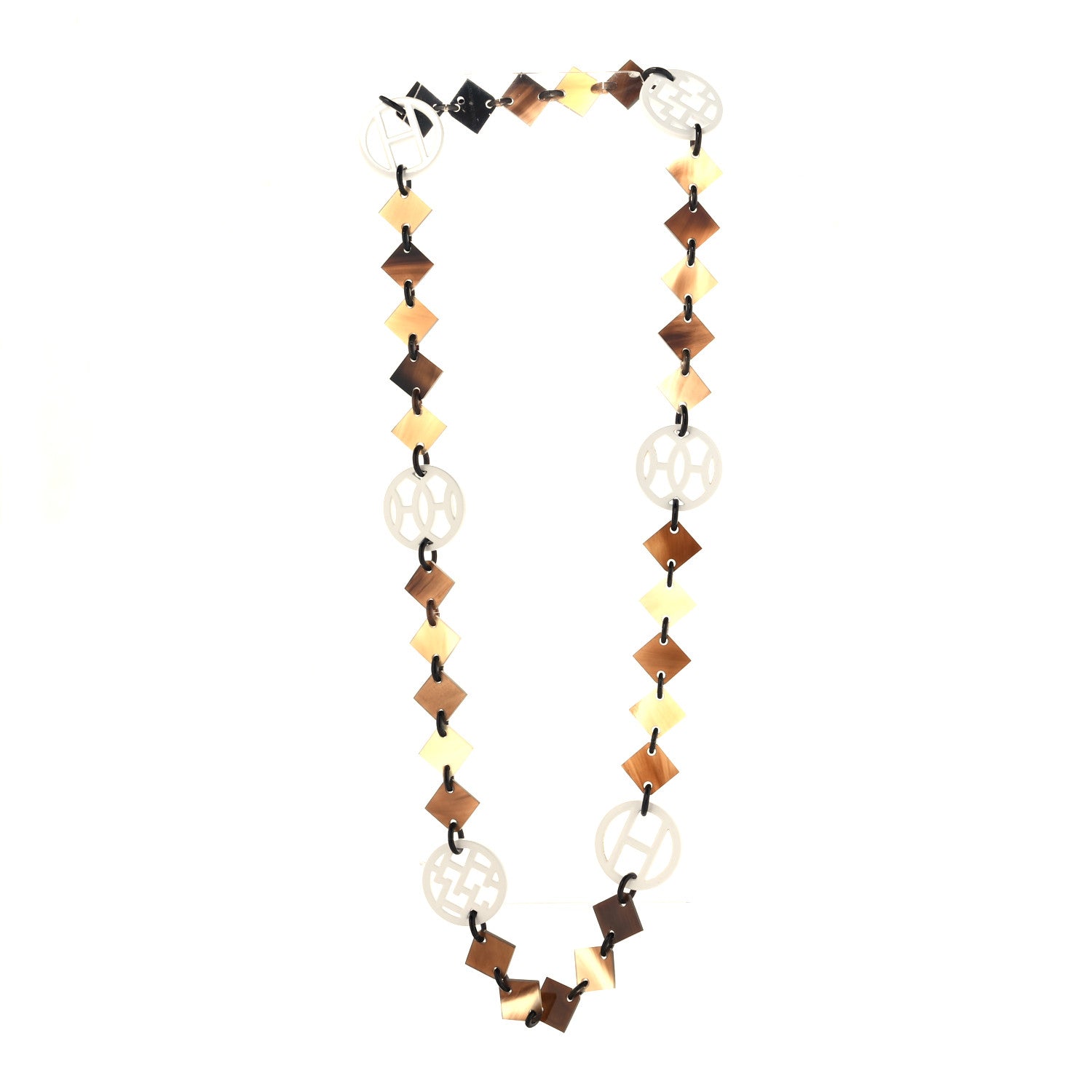 Hermes Buffalo Horn Lacquer Deva Necklace 3 of 5