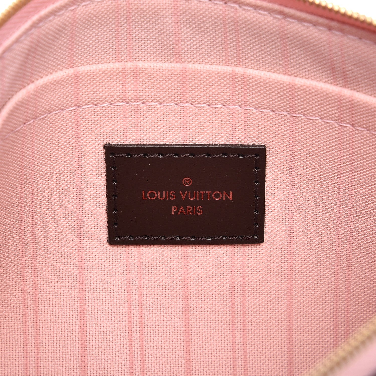 Louis Vuitton Damier Ebene Neverfull MM GM Pochette Rose Ballerine 6 of 7
