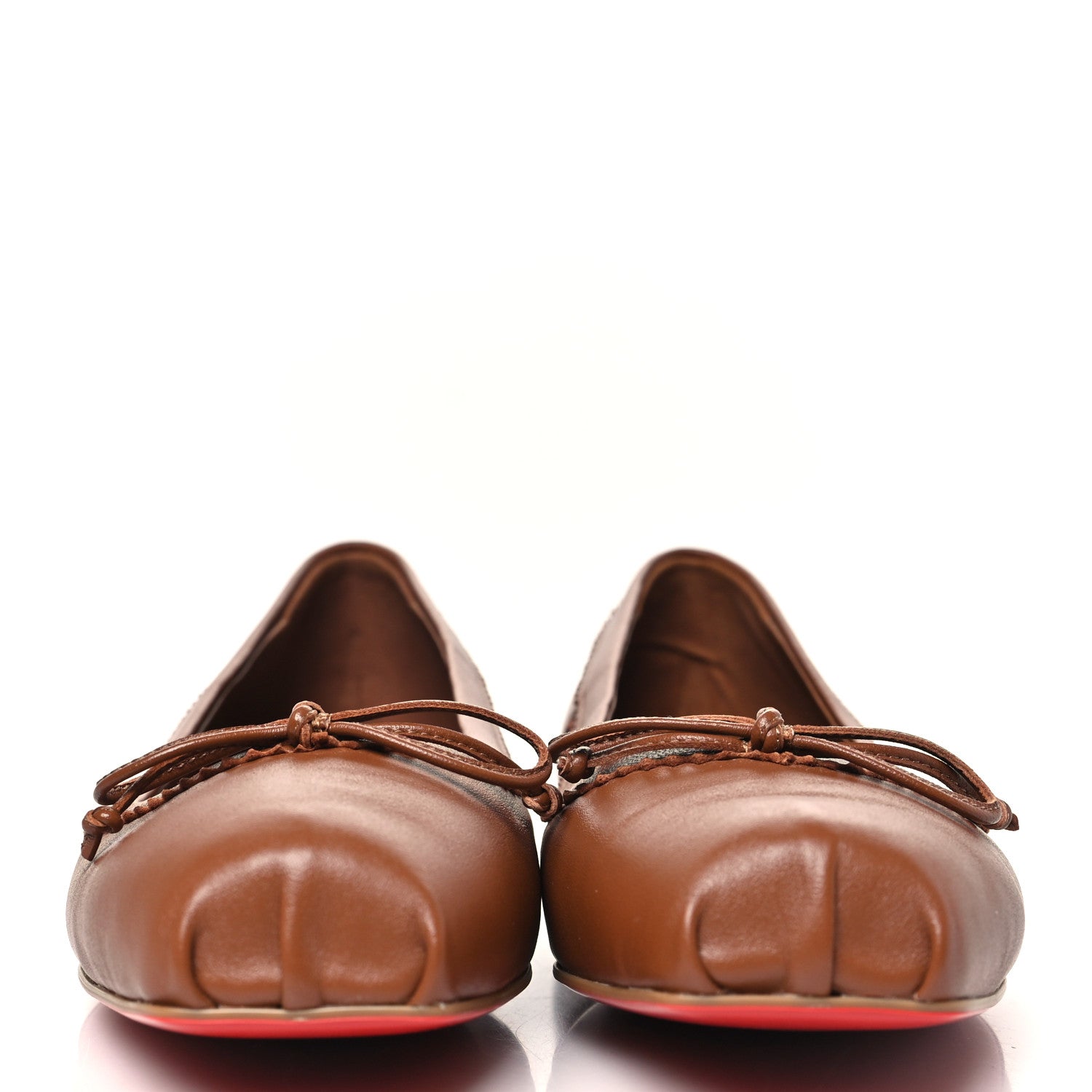 Christian Louboutin Nappa Mamadrague Flats 37 Brown 3 of 8